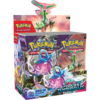 Display Pokémon Forces Temporelles EV05 36 Boosters est une boite contenant des boosters du TCG Pokémon. Il y a 36 booster dans la boîte, rangés verticalement sur deux colonnes. La boîte est composée de plusieurs couleurs: bleu, violet, jaune blanc, rose, vert et rouge. Il y a des personnages Pokémons représenté au milieu d'un décor stellaire.