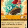 ARIEL Sirène chantante 3/204. Carte du jeu de cartes à collectionner Disney Lorcana issue du Chapitre 4 Le Retour D'Ursula (URR), paru le 31/05/2024. Carte Personnage, Ambre. Rare. Illustrateur: Matthew Robert Davies. L'illustration représente Ariel la petite sirène aux longs cheveux roux, installée sur un rocher avec la bouche grande ouverte. Elle apparaît très heureuse.
