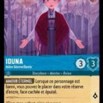 IDUNA Mère bienveillante 147/204. Carte du jeu de cartes à collectionner Disney Lorcana issue du Chapitre 4 Le Retour D'Ursula (URR), paru le 31/05/2024. Carte Personnage, Saphir. Peu commune. Illustrateur: Jake Murphy.