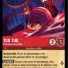 TUK TUK Partenaire percutant 127/204. Carte du jeu de cartes à collectionner Disney Lorcana issue du Chapitre 4 Le Retour D'Ursula (URR), paru le 31/05/2024. Carte Personnage, Rubis. Rare. Illustrateur: Sandra Rios. L'illustration représente une créature semblable à un tatou avec une tête d'écureuil aux grands yeux.