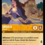 URSULA Vanessa 25/204 - Carte du jeu de cartes à collectionner Disney Lorcana issue du Chapitre 4 Le Retour D'Ursula (URR), paru le 31/05/2024. Carte Personnage, Ambre. Commune. Illustrateur: Angela Simpson. L'illustration représente une princesse de contes de fées aux longs cheveux bruns et habillée d'une robe violette. Elle est positionnée debout dos à un château et est en train de lancer un enchantement.
