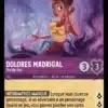 DOLORES MADRIGAL Oreille fine 41/204 - Carte du jeu de cartes à collectionner Disney Lorcana issue du Chapitre 4 Le Retour D'Ursula (URR), paru le 31/05/2024. Carte Personnage, Améthyste. Commune. Illustrateur: Otto Paredes. L'illustration représente une jeune femme hispanique sur un fond de volutes violettes. Elle porte une jupe violette et un chemisier jaune à carreaux.