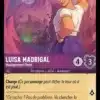 LUISA MADRIGAL Magiquement forte 47/204 - Carte du jeu de cartes à collectionner Disney Lorcana issue du Chapitre 4 Le Retour D'Ursula (URR), paru le 31/05/2024. Carte Personnage, Améthyste. Commune. Illustrateur: Juan Diego Leon. L'illustration représente le personnage d'une jeune femme hispanique en robe violette et bustier blanc. Elle est assez forte de corpulence mais il paraît que c'est à cause d'influences magiques.