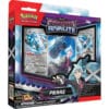 Deck Pierre Pokémon Combat Rivalité. Coffret Pokémon noire et gris comprenant un deck pour jouer au jeu de cartes Pokémon et des jetons marqueurs de dégats. Le jeux est à l'effigie du pokémon Terhal et du dresseur Pierre. Parfait pour apprendre à jouer au jcc pokémon et pour collectionner les cartes pokémon avec une splendide carte promo de Pierre.