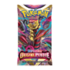 Booster Origine Perdue Pokémon EB11. L'image représente un booster Pokémon EB11 origine perdue, série pokémon du bloc épée et bouclier. Paquets de cartes de cette série mettant à l'honneur giratina. Ils sont roses violets, bleus, roses et rouges.