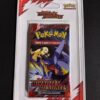 Booster sous Blister Plastique EV10 Pokémon Rivalités Destinées. Boosters sous blisters du JCC Pokémon. Ils sont rouge, violet et orange. Ils représentent les dresseurs Giovanni, Cynthia, Ariane, Lance et les sbires de la Team Rocket avec leurs créatures Pokémon.