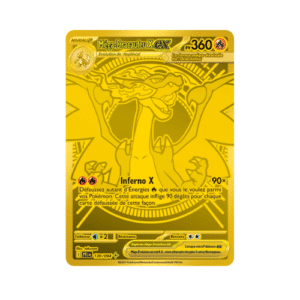 Carte Pokémon Méga Dracaufeu X ex 130 MHR, extension Flammes Fantasmagoriques (ME02) - Illustration brillante de type Feu