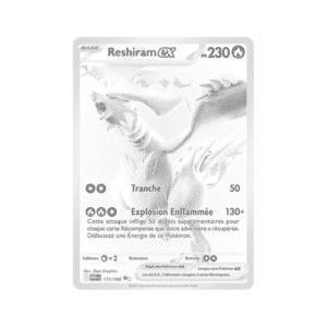 Devant carte pokemon reshiram ex flammes blanches ev10.5 173.