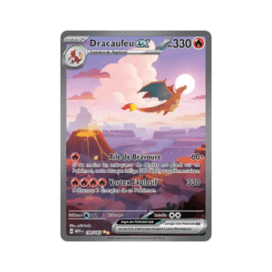 Carte Pokémon Dracaufeu ex SIR 199/165 - Illustration Spéciale Rare - Extension Écarlate et Violet 151 - État Near Mint