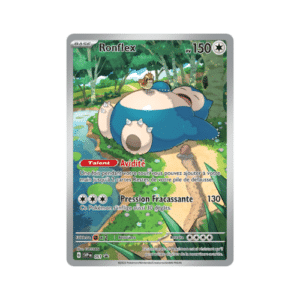 Carte Pokémon Ronflex 051/151 Promo ETB - Extension Écarlate et Violet 151 - Version neuve sous scellé d'origine (Polybag).