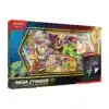 Vue de face du coffret Pokémon Premium Collection Méga Zygarde-ex en français, incluant la carte promo holographique, la carte géante Jumbo et 3 boosters scellés du JCC Pokémon.