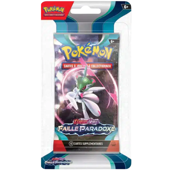 Blister Pokémon Écarlate et Violet 4 - Faille Paradoxe Blister Pokémon Écarlate et Violet 4 Faille Paradoxe - Booster à l'unité ou Artset complet, disponible chez MissPlayBros