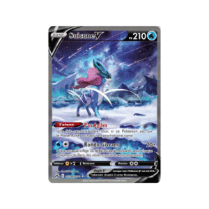 Carte Pokémon Suicune V GG38/GG70 de l'extension Zénith Suprême, illustration Galerie de Galar, carte holographique rare en version française.