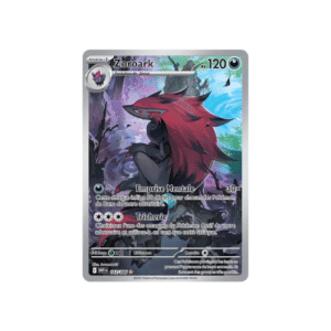 Carte Pokémon Zoroark 143/086 Illustration Rare (IR) de l'extension Flamme Blanche, état Near Mint, idéale pour collectionneur