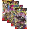 Vue de face d'un booster unitaire scellé de l'extension Pokémon Nuit Noire ME05. Le sachet aux illustrations officielles est présenté en version française neuve d'origine.